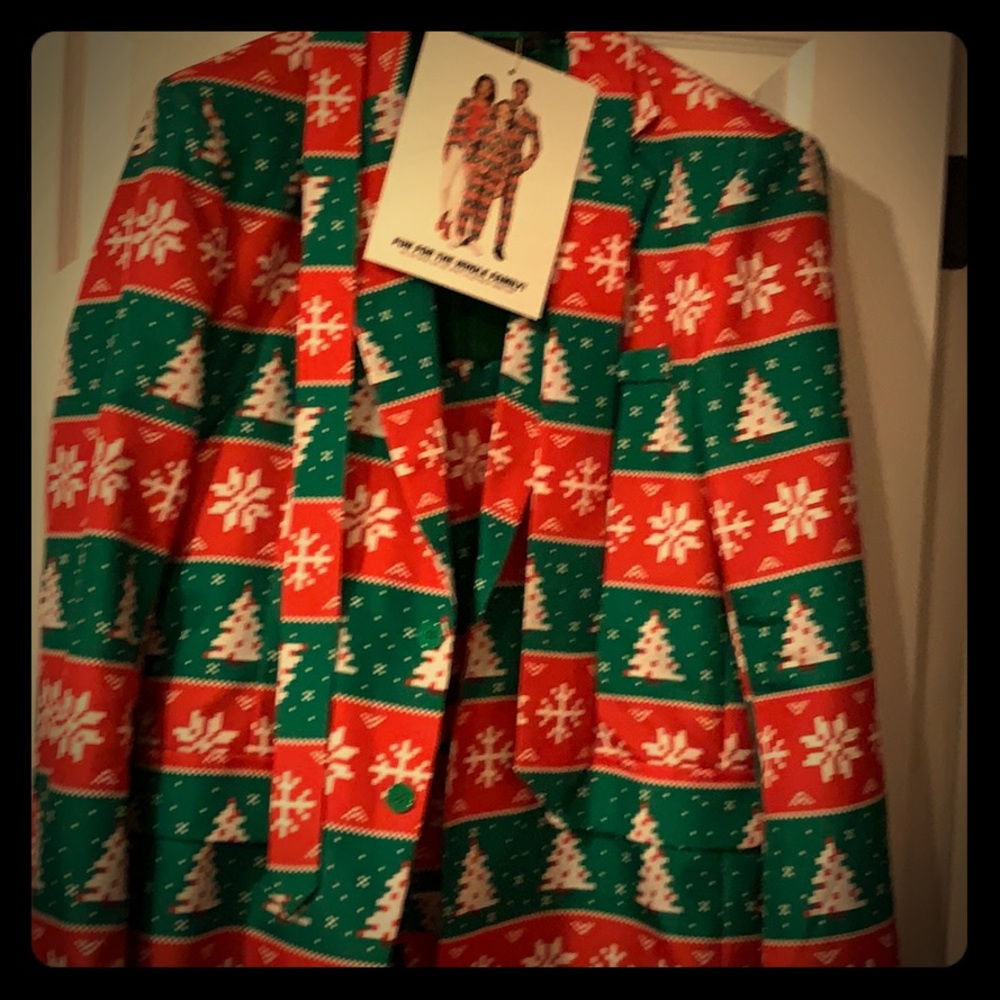 Holiday men’s suit. Size L. Jacket, pants and tie.